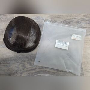 Wodelanle Clip-In Straight Bangs Hair Extension Dark Brown 10” – New